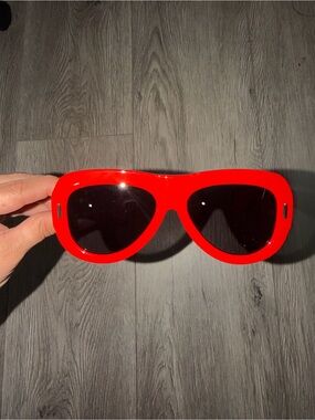 Ferragamo red unisex sunglasses